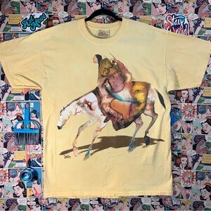 Rare The mountain vintage Indian riding T-shirt, American horse hipster western
